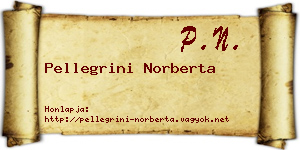 Pellegrini Norberta névjegykártya